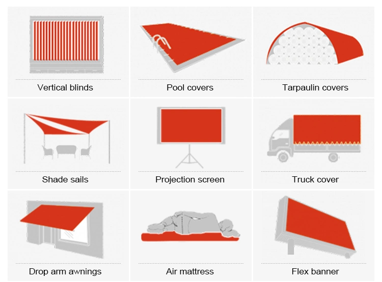 26.4oz PVC Oil Boom Knife Coated Tarpaulin Fabric