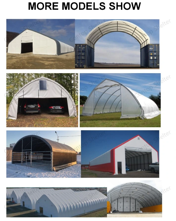 Industrial Storage Shelter PVC Cover Garage Bus Tent Steel Structure Warehouse Tent Canopy Tent